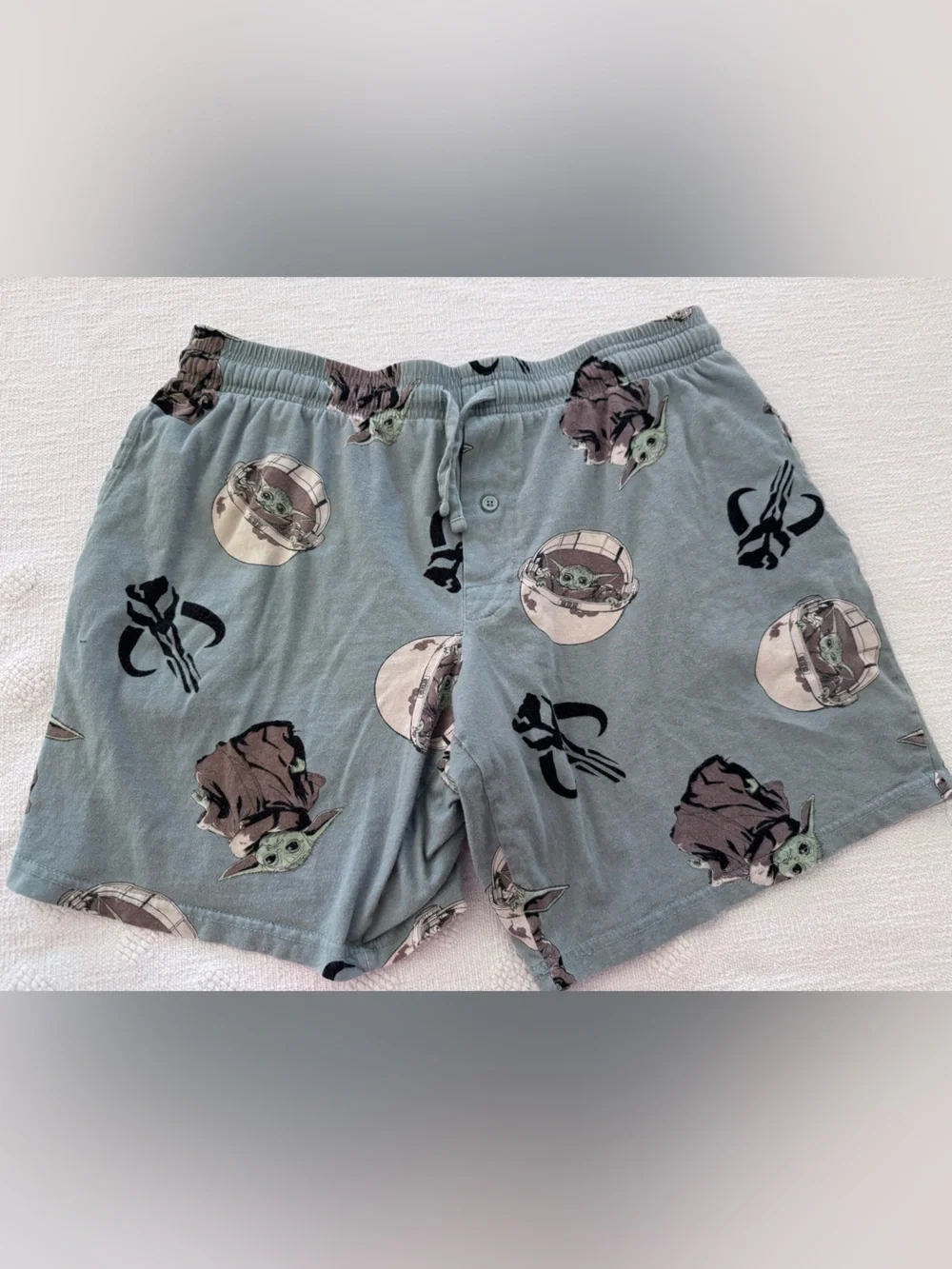 Star Wars Baby Yoda Men's Size L Cotton blend Pajama short B1